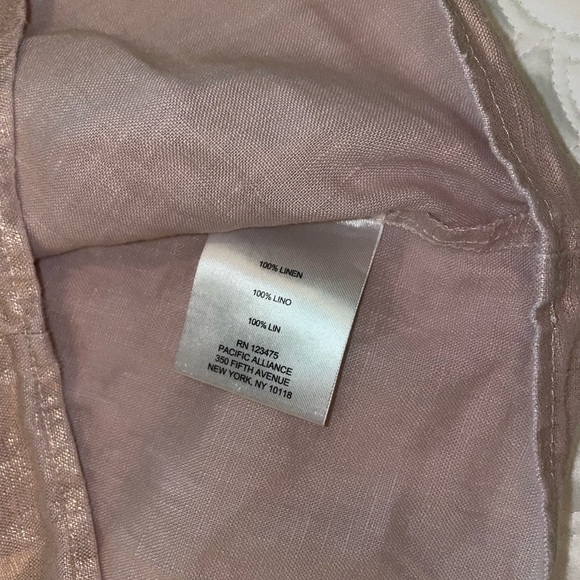 Ellen Tracy linen pink blouse - Picture 8 of 10